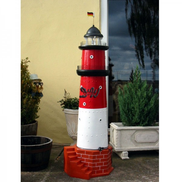 11 cm Polystone Maritime Dekoration Leuchttürme Leuchtturm Büsum ca