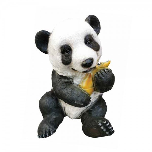 D&W Collection Deko Werbe Wild Tier Figur Panda sitzend Bär Bambus China Kino Film Zoo Park Freizeitpark Tierpark Garten Dekoration Werbung günstig online kaufen