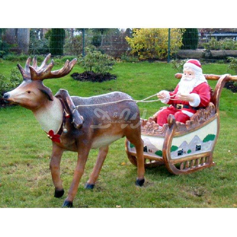 Deko Figur Weihnachtsmann groß sitzend günstig online kaufen