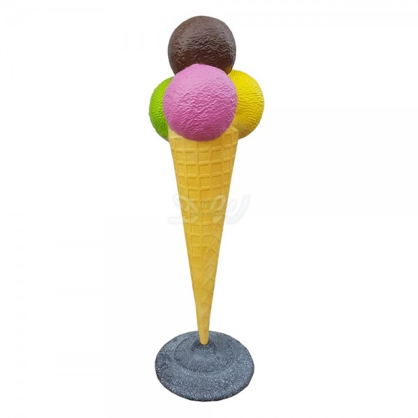 Eis Eiswaffel Eistüte Kugeleis 4 Kugeln 175 cm