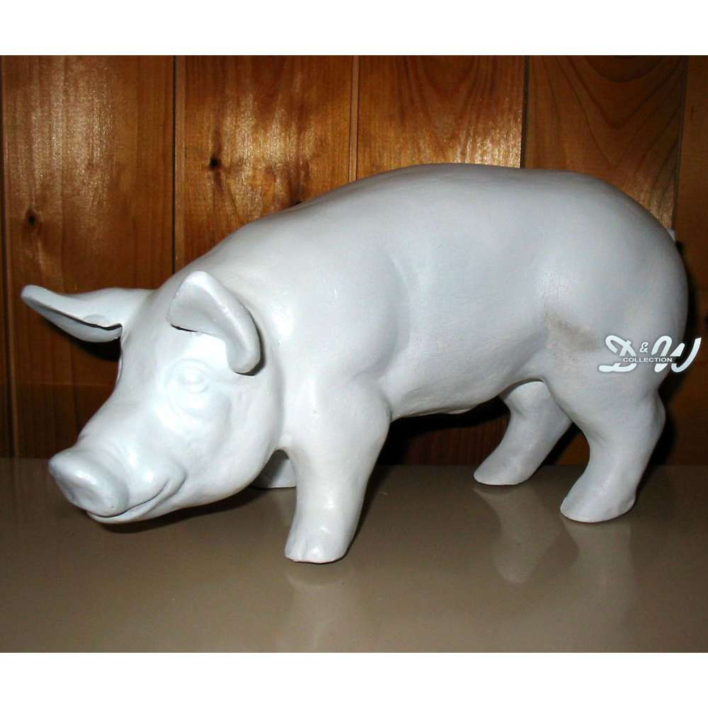 Ebros Teetassen-Schwein Figur „Babe“ – 13,3 Cm Hoch, Handbemalt Mit Glasaugen