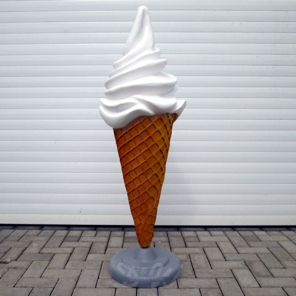 Eiswaffel Eistüte Softeis Vanille 135 cm