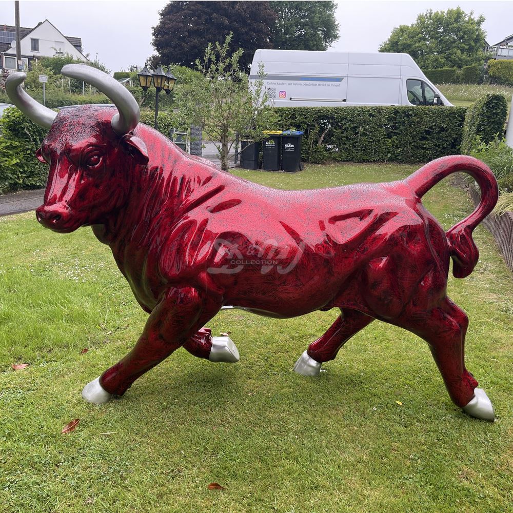 Stier Rot Deko Stier Figur Bulle Spanien Carlos rot Metallic günstig kaufen | D&W ...