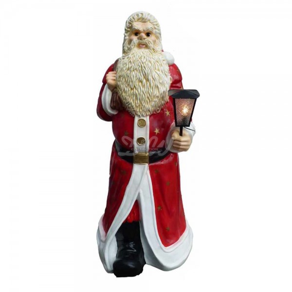D&W Collection Deko Werbe Figur Weihnachtsmann Nikolaus mit Laterne und Geschenkesack 175 cm Advent Weihnachts Dekoration Garten Werbung günstig kaufen