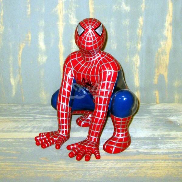 Spiderman hockend rot/blau (klein)