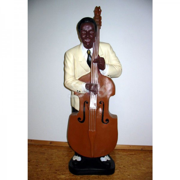 Jazz Musiker mit Kontrabass (groß)