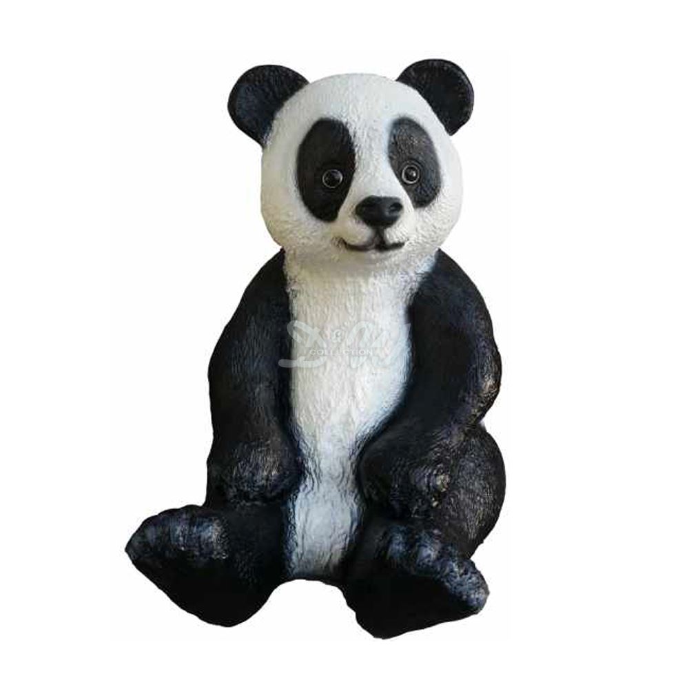 Keramik Panda* Bär Gartenstecker Kantensitzer Bammelbeine Garten Deko Skulptur