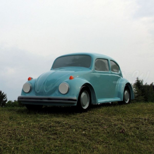 VW Käfer blau bemalt (groß)