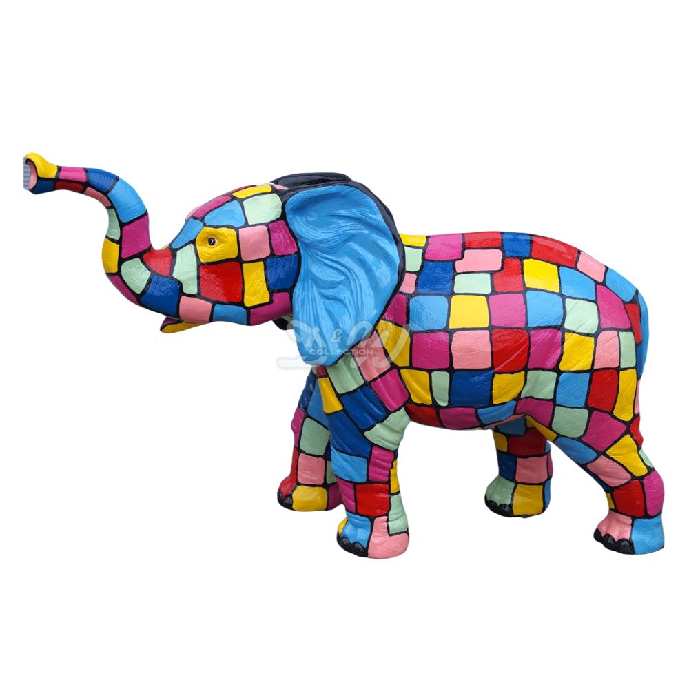 Charo Elefanten Aufkleber Bogen – 11 Bunte Sticker Mit Metallic-Look