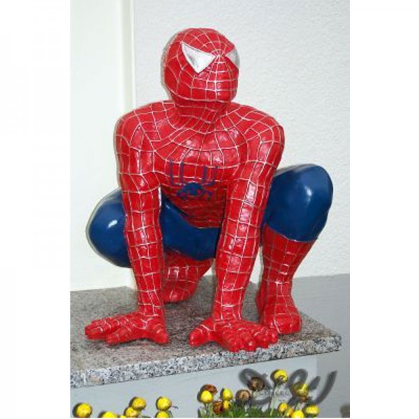 Spiderman hockend rot/blau (groß)