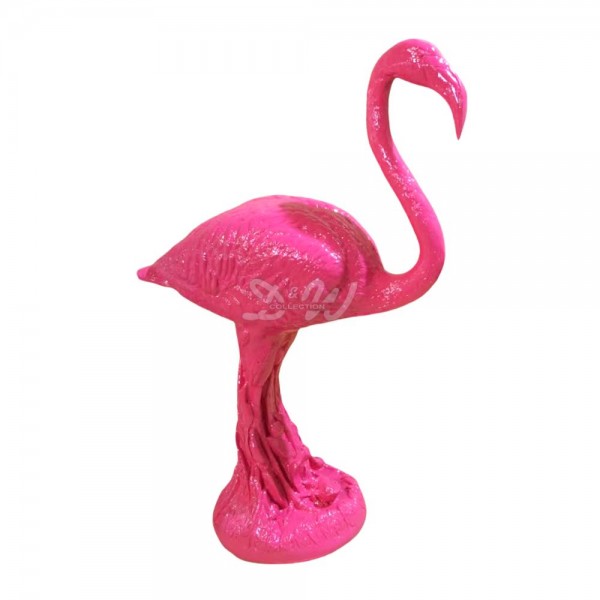D&W Collection Deko Werbe Tier Figur Vogel Flamingo pink Lack 85 cm lebensgroß Zoo Park Tierpark Freizeitpark Garten Dekoration Werbung Skulptur günstig online kaufen