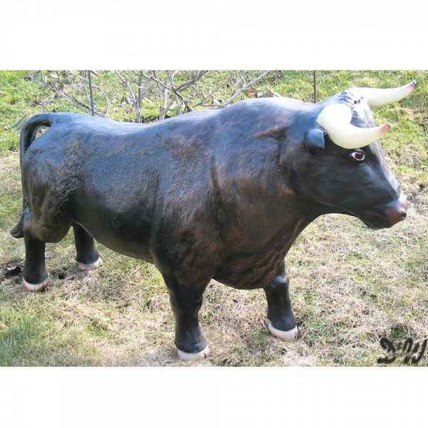 D&W Collection Deko Werbe Tier Stier Bulle Anton 110 cm Figur Bull Tierpark Freizeitpark Bauernhof Streichelzoo Zoo Garten Dekoration Werbung günstig online kaufen