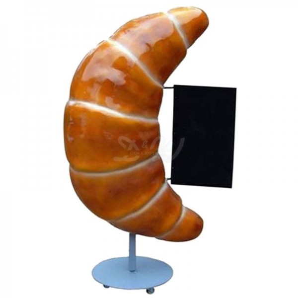 Croissant mit Tafel und Rollständer 163 cm