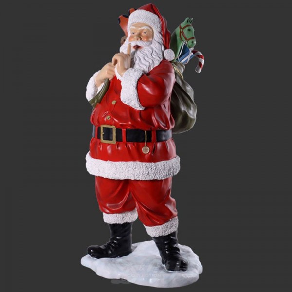 Weihnachtsmann stehend mit Geschenkesack 175 cm