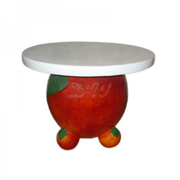 Apfel rot Tisch 47 cm Möbel für Obsthof