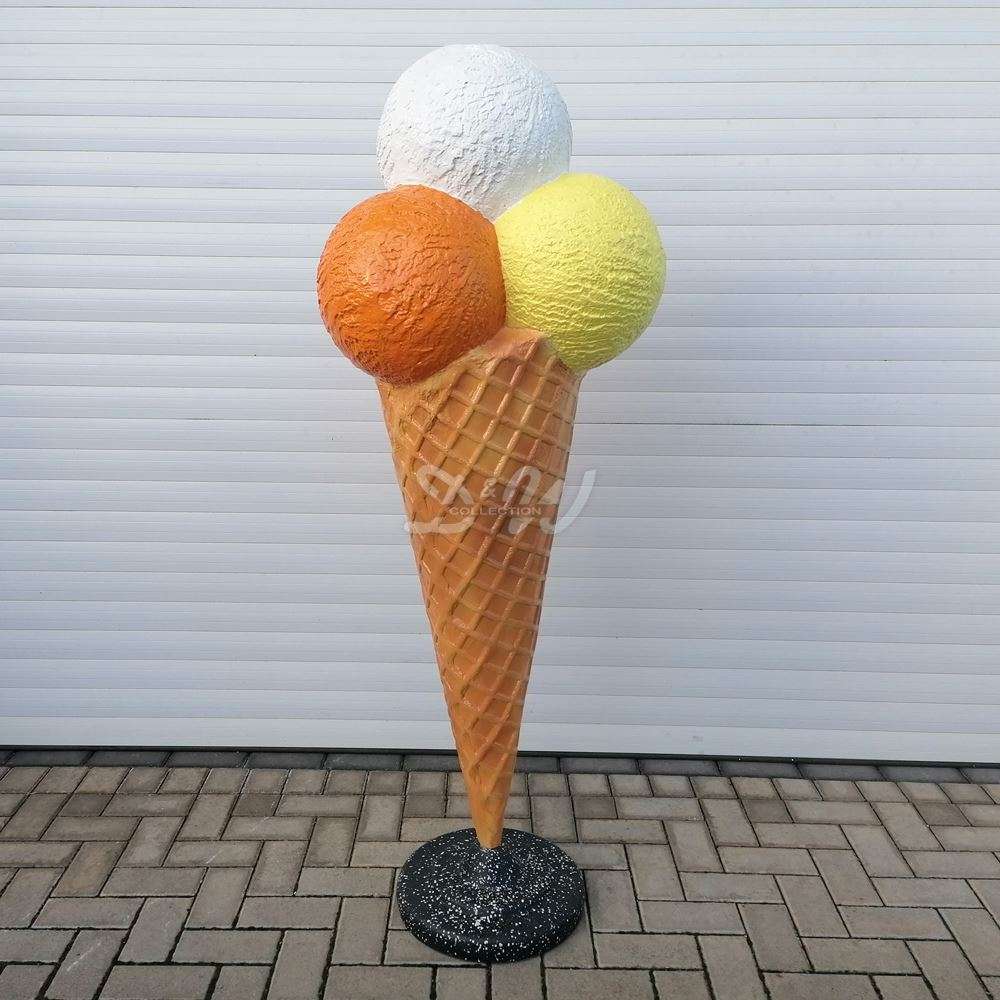 Deko Eiswaffel Eistüte Kugeleis 4 Kugeln 165 cm günstig kaufen