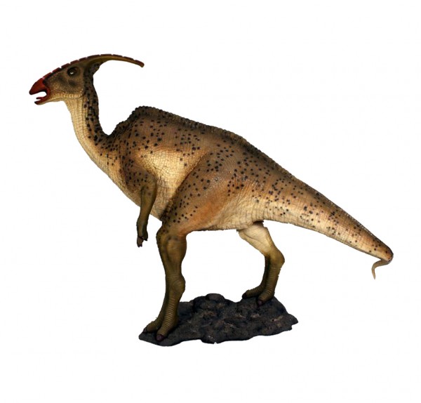 D&W Collection Deko Werbe Tier Figur Dino Dinosaurier Dinosaur Parasaurolophus Vogelbeckensaurier Hadrosaurier Jura Jurassic Park Dekoration Garten Werbung günstig online kaufen