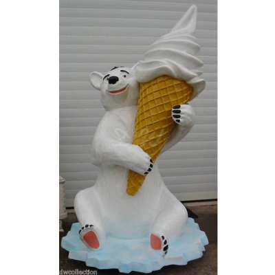 SOFTEIS EISTÜTE ERDBEER VANILLE 100 cm EIS WERBUNG EISDIELE EISCAFÈ Eishörnchen EUR 315,00 - DE