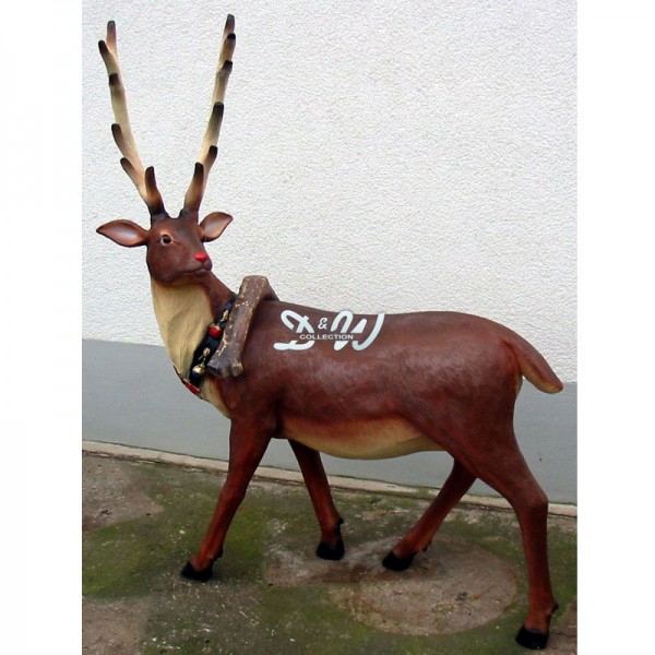 Rentier Longhorn 155 cm (lebensgroß)